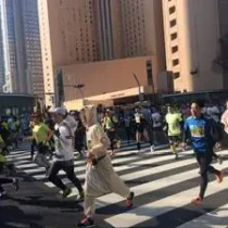 東京マラソン　新宿スタート地点